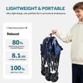 thumbnail image 4 of Wagon Carts Foldable, 94L Collapsible Wagon Cart Ultra Compact Lightweight 10.25LbS , Portable Folding Utility Shopping Carts ( Small Size 29"L x 16.7"W x 35.4"H, Blue), 4 of 9