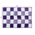 thumbnail image 3 of Tapis de bain Mainstays Kids Collection Chat Quadrillé Mauve Antidérapant, 17" x 24", 3 of 5