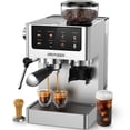 thumbnail image 1 of AIRMSEN Espresso Machine with Grinder, Espresso Coffee Maker with Customized Grind Amount & Coffee Volume, Cold Brew Coffee Machine for Cappuccino Latte Americano, 1 of 9