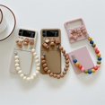 thumbnail image 2 of Cute Bear Étui Compatible avec Samsung Galaxy Z Flip 4, Étui Rigide Pc avec Bracelet, 2 of 5