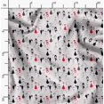thumbnail image 2 of Soimoi Satin Silk Fabric Cat Animal Fabric Prints by Yard 42 Inch Wide, 2 of 5