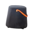 thumbnail image 3 of Abbracc Portable Round Ottoman Changing Shoes Stool Bench with Handle Space-Saving Solid Black, 3 of 9