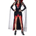 thumbnail image 1 of SUNSIOM Déguisement d'Halloween Vampire pour Femmes, Robe Longue de Style Garçon de Luxe avec Cape et Manches de Bras, Ensemble de Cosplay, 1 of 6