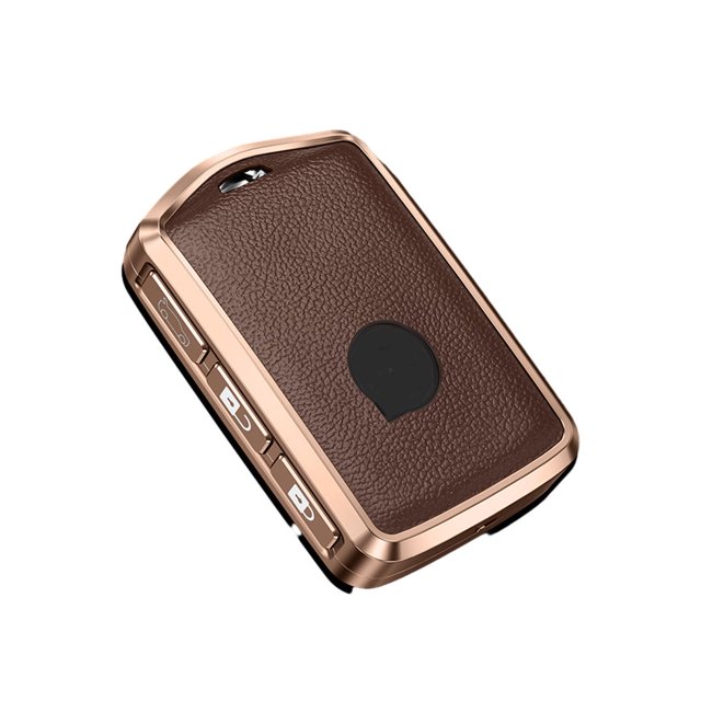 fastboy Car Key Leather Case Detachable Vehicle Keys Cover Protector Modification Accessories Replacement for XC60/S90/S60 Coffee Case