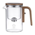 thumbnail image 2 of Teapot Small Rodless Tea Maker Glass Inner Bladder Magnetic Suction Floating Cup Tea Water Separation Lazy Tea Set Glass A A #NW412, 2 of 9