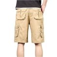 thumbnail image 4 of Shorts Cargo pour Hommes Coupe Décontractée Léger Multi-Poches en Coton pour Travail Décontracté Randonnée, 4 of 4