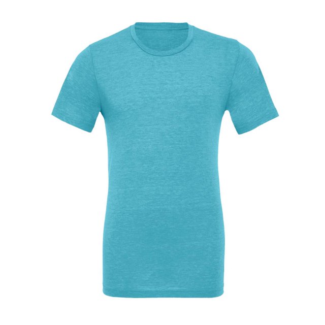 BELLA+CANVAS T-Shirt Unisexe Col Rond Triblend Manches Courtes, 3TG, Aqua Triblend