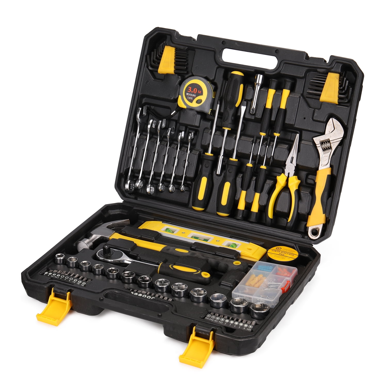 Tool 108pcs Tool Set Household Hardware Hand Tools Combination Auto Repairing Kit Tool Box