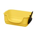 thumbnail image 2 of GROWTH TANK Cat Litter Box Anti Splashing Portable U Shape Lowered Front for Indoor Cats Yellow, 2 of 9