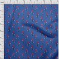 thumbnail image 3 of oneOone Georgette Viscose Fabric Leaves & Floral Block Decor Fabric Printed BTY 42 Inch Wide, 3 of 4