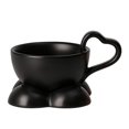 thumbnail image 1 of MesaSe Ceramic Love Cup With Saucer Set Unique Coffee Mug For Latte Tea Milk Gift For Couple, 1 of 11