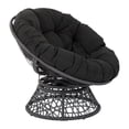 thumbnail image 1 of OSP Designs BF25292-BK Papasan Chair with 360-degree Swivel, Black Cushion Frame, 1 of 7