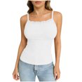 thumbnail image 1 of Besolor Camisoles pour Femmes Été en Dentelle Patchwork Col Ras du Cou Sans Manches à Bretelles Spaghetti Camis Confortables Couche de Base Ajustée Débardeur, 1 of 7
