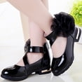 thumbnail image 4 of Rollback $10 & under Mrasaso Kids Shoes Fall Princess Soft Sole Middle School Students' Black Performance Shoes, 4 of 7