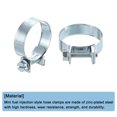 thumbnail image 4 of Unique Bargains 10Pack Mini Fuel Line Pipe Hose Clamp Clip, Adjustable 26-28mm, Zinc Plated, 4 of 5
