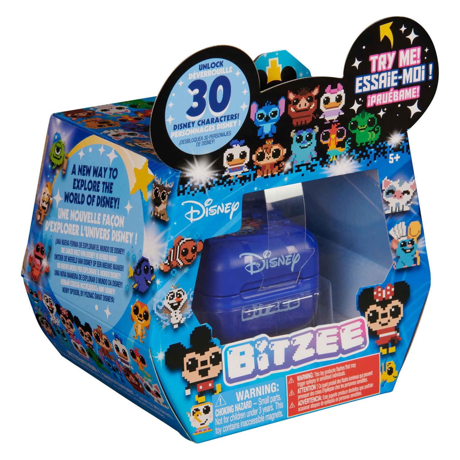 Bitzee, Disney, jouet interactif avec 30 personnages à l'intérieur, réagit aux gestes, aux mouvements et au toucher, jouets Disney et animal de compagnie numérique pour les filles, les garçons et les