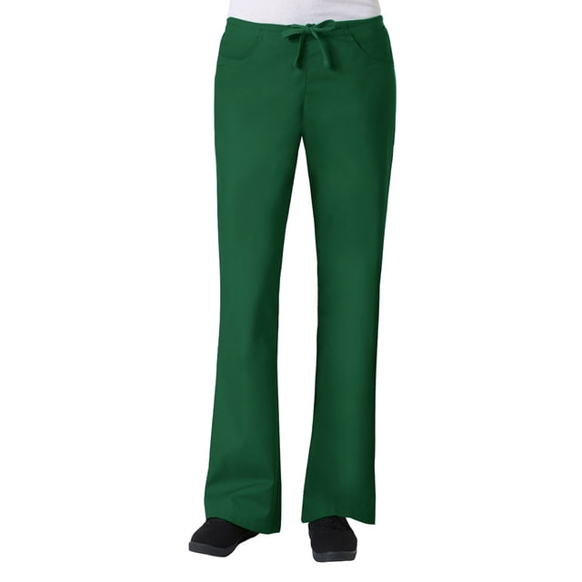 Pantalon d'Uniforme à Jambe Évasée Core par Maevn pour Femmes, Noir