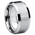 thumbnail image 1 of 10MM Men's Brushed Tungsten Carbide Wedding Band Ring, Comfort Fit, 1 of 6