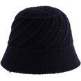 thumbnail image 1 of LinYooLi Small Bucket Hat Ladies Foldable Fashion Soft Solid Color Twill Crochet Women Girl Knit Hat Winter Thick Keep Warm, 1 of 8