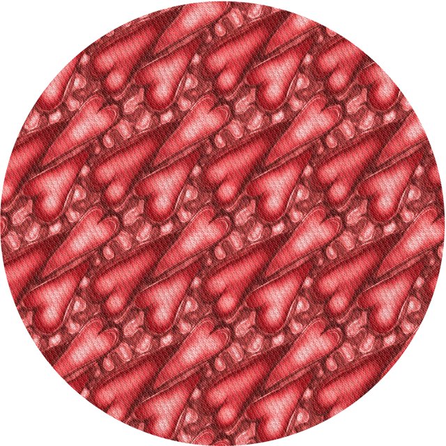 Ahgly Company Tapis d'Intérieur Ronds Transitionnels Rouges Lavables à la Machine, 6 Pieds Rond
