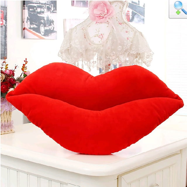 PEONAVET 50cm Lips Toys Red Lips Big Lips Valentine's Day Gift