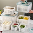 thumbnail image 4 of Lksixu Refrigerator Fresh Keeping Box Household Food Storage Box Kitchen Multi Layer Portable Run Away Box Food Grade Plastic Fresh Keeping Box Storage Bins Organizers and Storage, 4 of 6