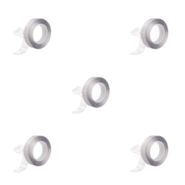 ZheElen Adhesive Tape Reusable Waterproof Transparent Tapes Traceless Trimmable Pocket Wall Mirror Sticker Household Kitchen Type 2 5Set