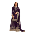 thumbnail image 1 of Custom Made Heavy Georgette Woman Kurti Sharara for wedding, Bollywood Designer Suit Set, 1 of 5
