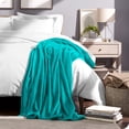 thumbnail image 5 of Bare Home Microplush Fleece Blanket - 300 GSM - Fuzzy Microfleece - Soft & Plush - Full/Queen, Emerald, 5 of 5