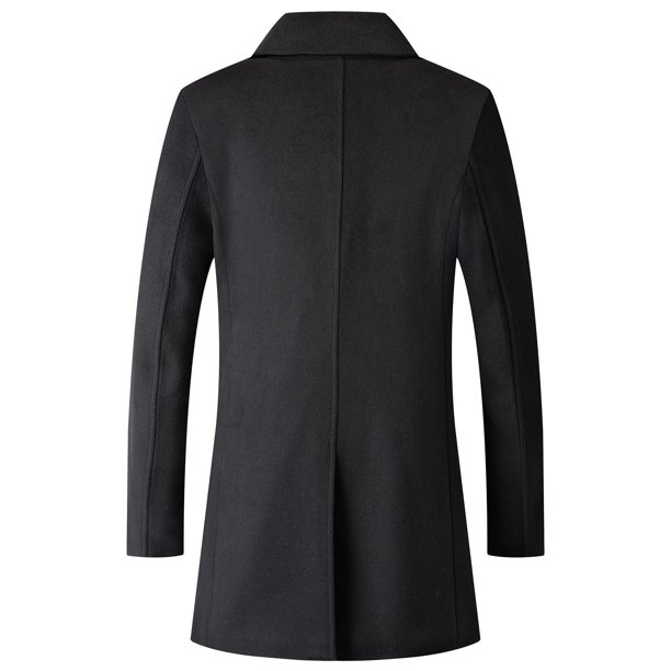 Penkiiy Jackets for Men Men's Autumn And Winter Business Woolen