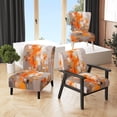 thumbnail image 1 of Designart « Shattered Realities Orange Brown Intrigue » Fauteuil d'Appoint Rembourré Orange Cubisme - Fauteuil Moderne pour Salon, 1 of 7