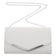 thumbnail image 1 of Dosaele Sac de Soirée Blanc Sac à Main Sac de Message de Mariage Pochette Sac à Main Simple Sac à Chaîne pour Femmes Dames, 1 of 7