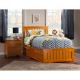 thumbnail image 3 of Atlantic Furniture Mission Twin XL Platform Bed with Trundle in Caramel, 3 of 7