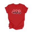 thumbnail image 1 of 403 Calgary Alberta Canada Code Régional Skyline de la Ville Cadeau - T-Shirt Unisexe - Inspired X, 1 of 1