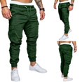 thumbnail image 2 of Men Slim Fit Jogger Cargo Pants Casual Outdoor Sweatpants with Pockets, 2 of 3