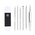 thumbnail image 1 of FcBaudy Tweezers Closed Needle Set Cell Clamp Black Head Clamp Tweezers Squeezing Tool Acne Needle, 1 of 1