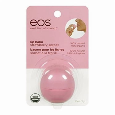eos 100% Natural and Organic Lip Balm Sphere, Strawberry Sorbet
