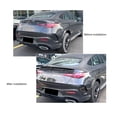 thumbnail image 4 of Rear Trunk Spoiler Scratch Resistant Aerodynamic Tailgate Lip Splitter Wing for GLC Coupe C254 AMG Line 2023 and Later, 4 of 7