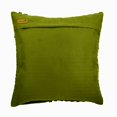 thumbnail image 3 of Housse de Coussin, Housse de Coussin Verte, Housse de Coussin Texturée à Plis Pincés avec Rubans et Boucles, Housse de Coussin 20x20 Pouces (50x50 cm), Taie d'Oreiller Moderne, Faux Suède Carré, Rayé - Go Green, 3 of 3