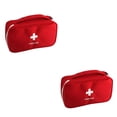 thumbnail image 4 of tamizeot Sac de Rangement d'Urgence Randonnée Pilules Organisateur de Cotons-Tiges Étui de Transport Rouge 2Ensemble, 4 of 6