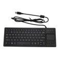thumbnail image 2 of Wired Touch Keyboard, Portable Plug and Play Ergonomic Mechanical USB Keyboard  for Notebook, 2 of 7