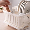 thumbnail image 2 of Kitchen Dish Racks for Counter Kitchen Accessories Organizer Kitchen Dryer Rack Dish Drainers for Kitchen Counter, Beige, 17.71x9.84x6.88in, 2 of 8
