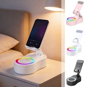 Sentmoon Portable Bluetooth Speakers Bluetooth Speakers Rotating Speaker and Elevating Phone Stand Power Bluetooth Speaker Mini Portable Ambient Light Multifunctional Desktop Bracket