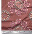 thumbnail image 1 of Soimoi Modal Satin Fabric Mandala Decorative Print Fabric by The Yard 42 Inch Wide, 1 of 3