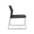 thumbnail image 4 of Gansett Reception Waiting Armless Guest Chair / Silver Steel / Dark Gray, 4 of 5