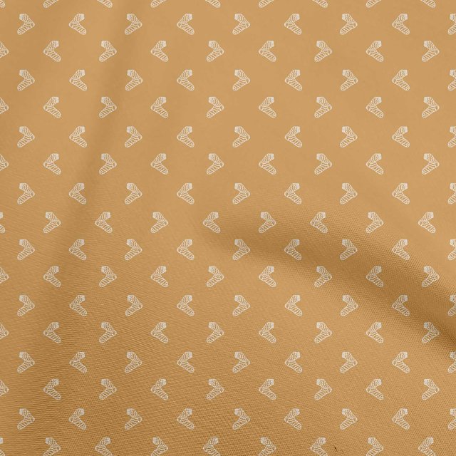 oneOone Rayon Gamboge Yellow Fabric Retro Socks Craft Projects Decor Fabric Printed By The Yard 56 Inch Wide