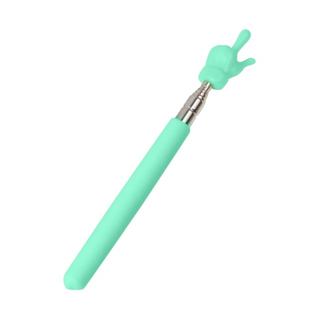 MesaSe Retractable Teacher Pointer Colored Non-slip Handle Finger Design Stainless Steel Telescopic Rod Guiding Multifunctional Long Teac