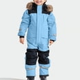 thumbnail image 4 of PEZHADA Manteau de Ski pour Enfants Filles Enfants Filles Garçons Combinaisons de Neige Colorées une Pièce Combinaisons de Ski Manteaux Combinaisons d'Hiver, 4 of 9