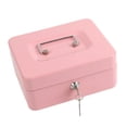 thumbnail image 3 of DOLITY Metal Cash Box with Lock Case Container with Keys for Kids Girls Boys Prizes Pink, 3 of 9