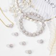 thumbnail image 4 of Visland 100 Pcs 10mm Rhinestone Clay Beads Ice Collection Baseball Bling Style Round Beads for DIY Necklace Bracelet Earrings Jewelry, 4 of 8